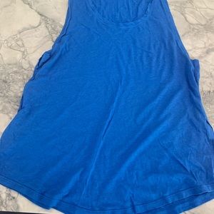 Lululemon blue soft cotton tank top size 6
